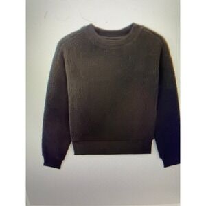 Sweatshirt Teddy Fleece Oversized Drop Shoulder Slouchy Everlane XS & Small Med